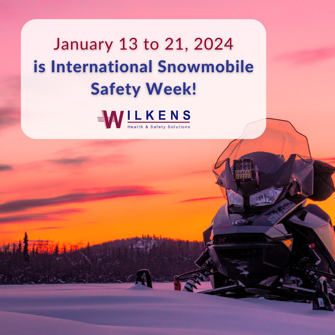 snow mobile in winter