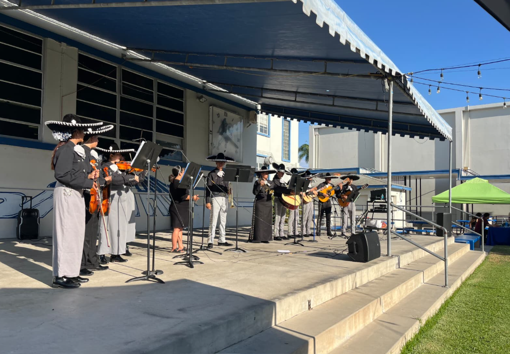Mariachi band performing on stage