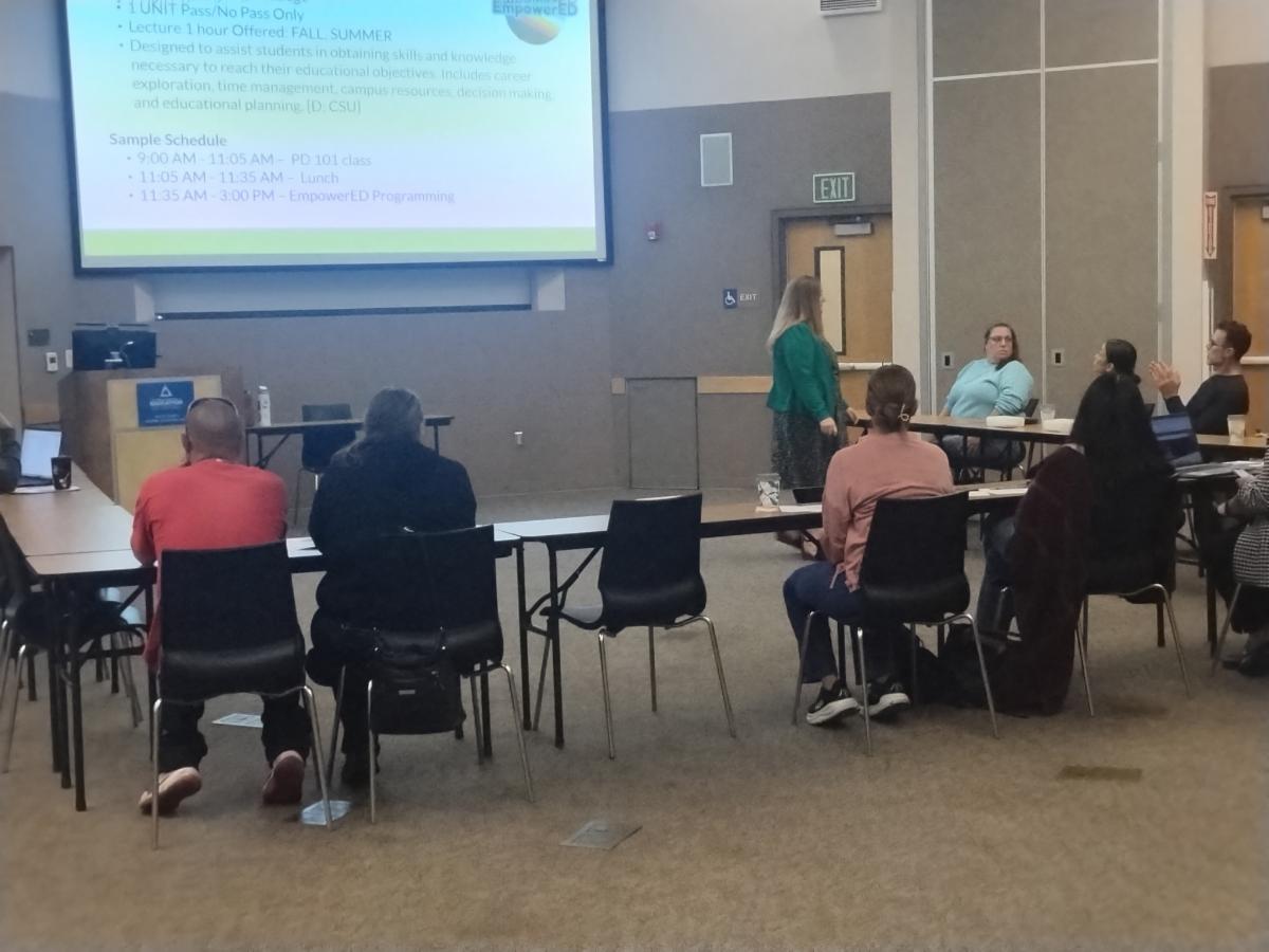 image of parents at workshop by southwestern college disability support services