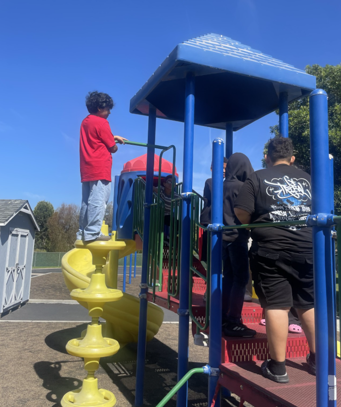 Students of our new SELPA Academy playing on the playground together.