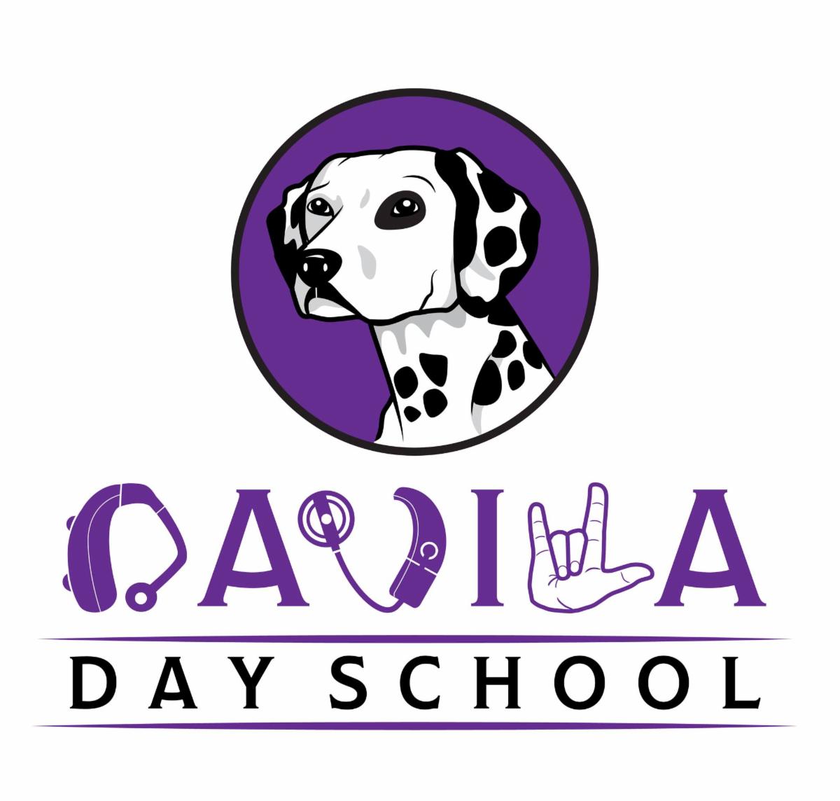 Image of Dalmation dog and Davila Day school logo