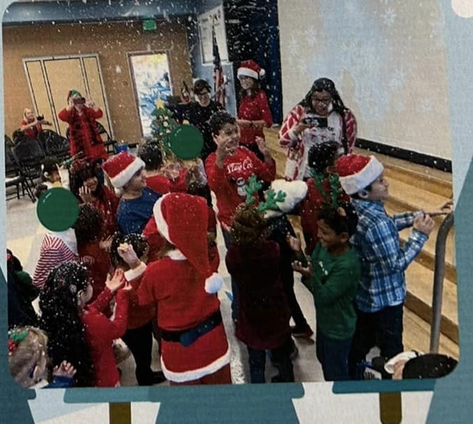 Students from Davila at winter performance