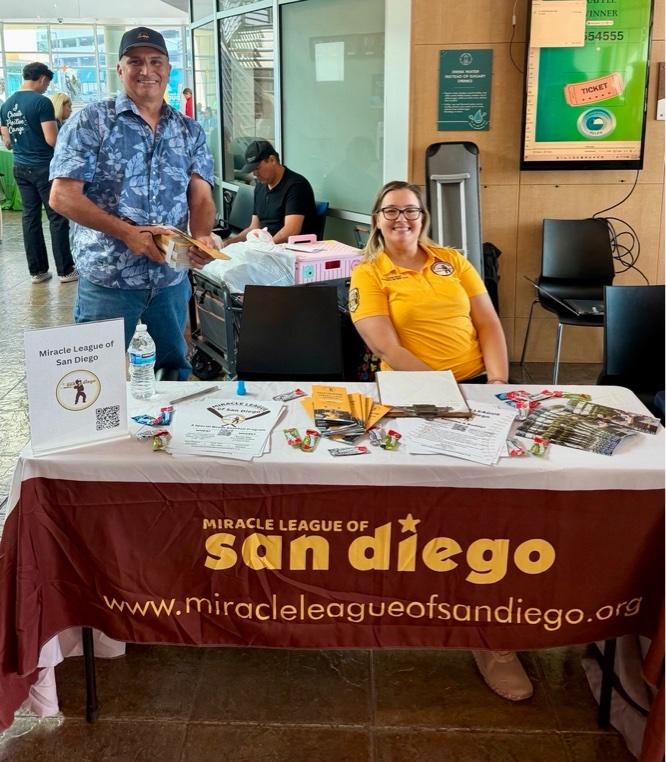 Miracle league staff at resource fair