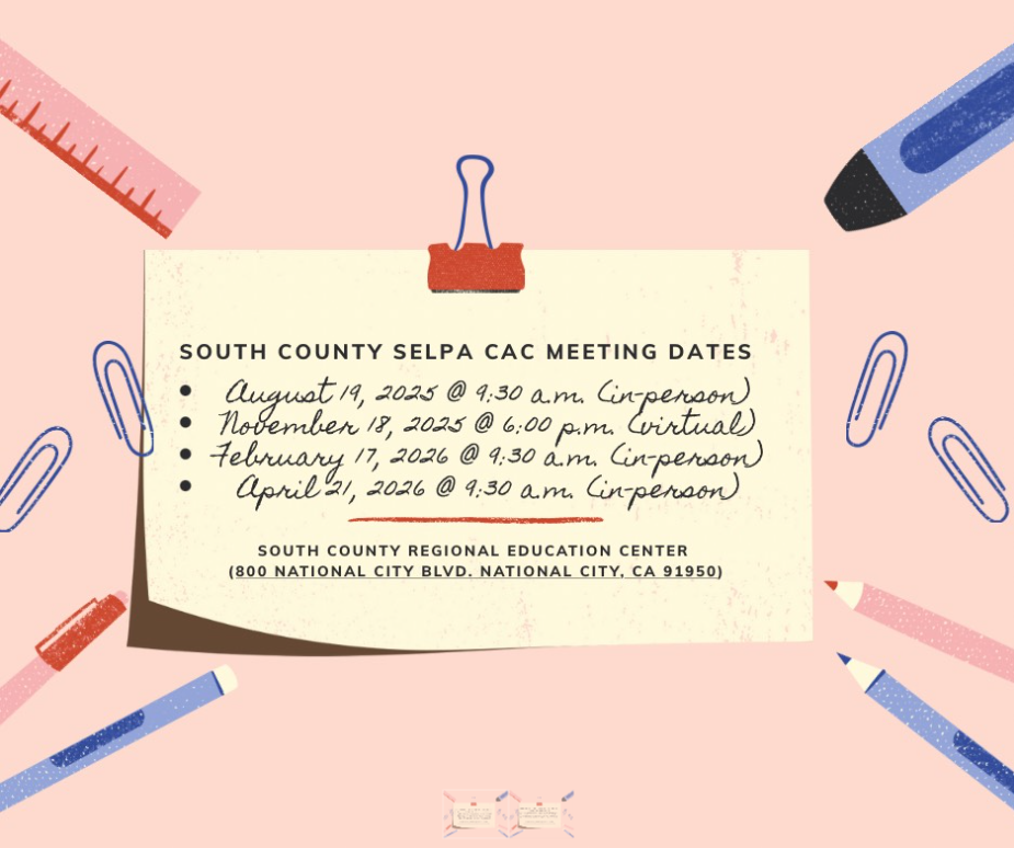Note with upcoming meeting dates graphic