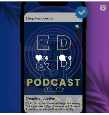 Image of Equity, Disproportionality & Design logo and podcast