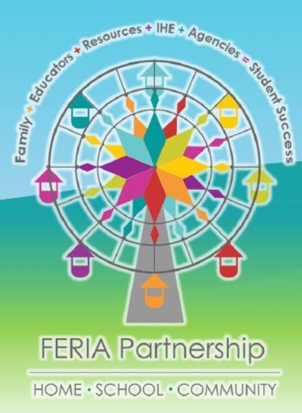 FERIA logo colorful wheel