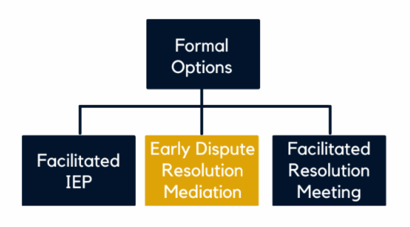 Flow chart with formal mediation choices