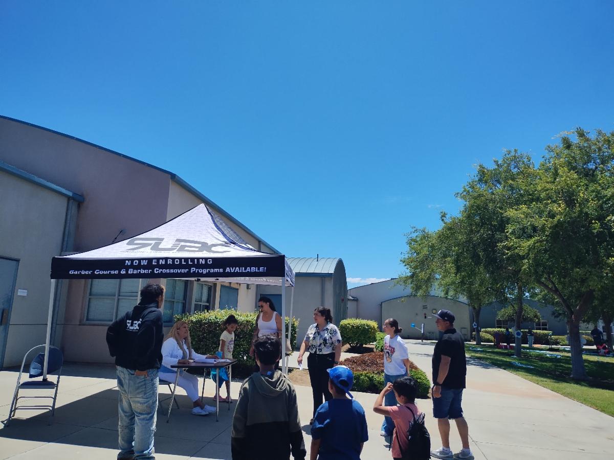 partcipants at SBUSD resource fair