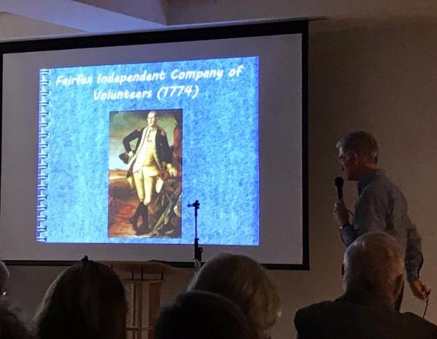 Day Alliance speaker w/ George Washington on video slide
