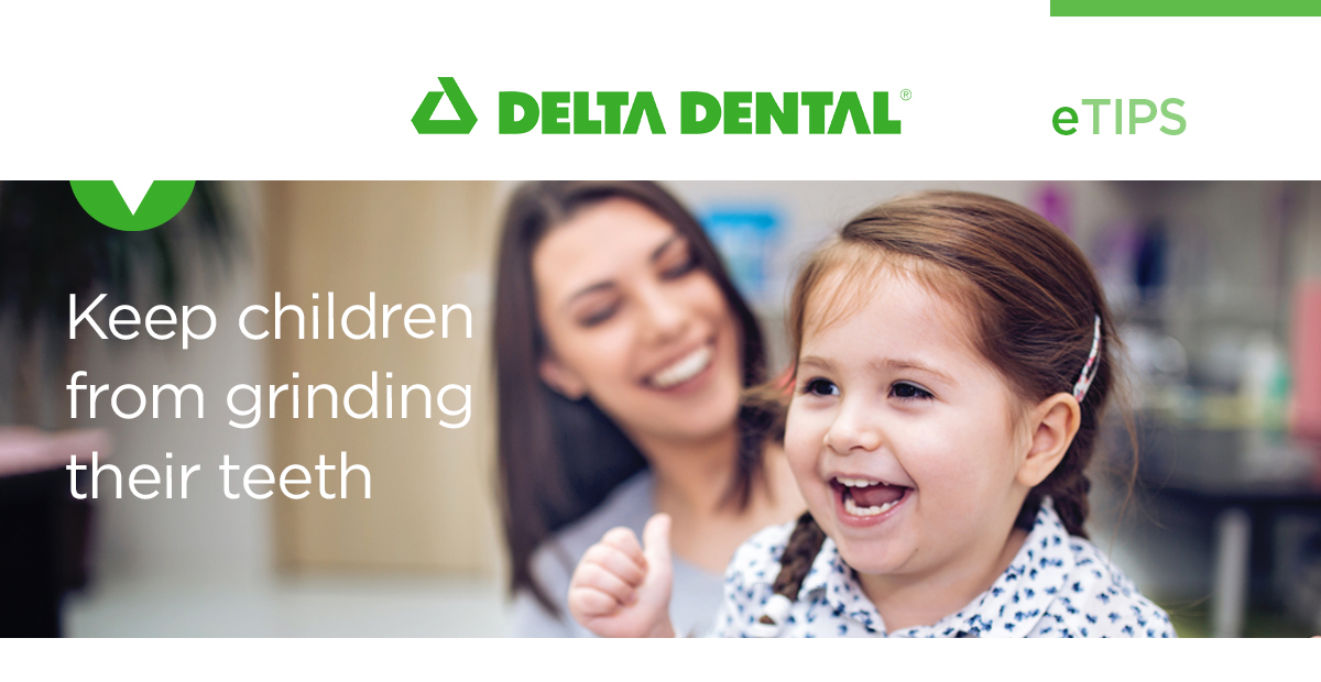 Keep children from grinding their teeth