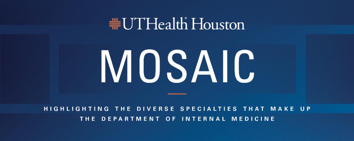 Graphic banner for MOSAIC: the newsletter for Dept. of Internal Medicine