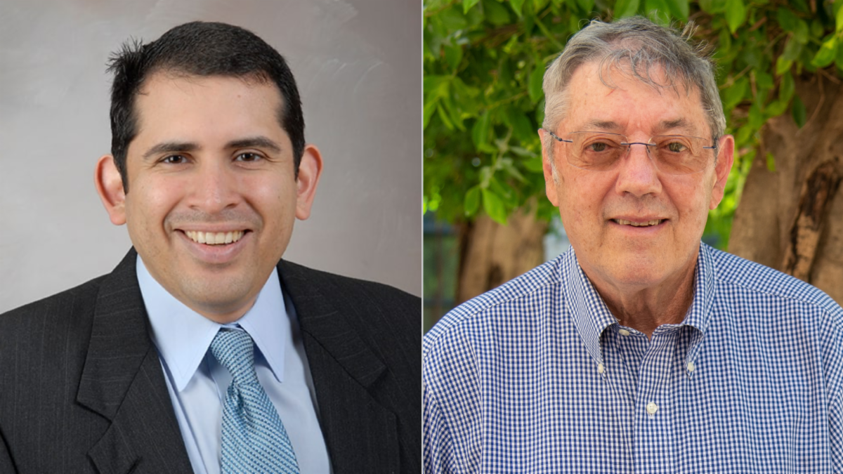 Absalon D. Guiterrez, MD, professor in the Division of Endocrinology, Diabetes, and Metabolism, and Joseph B. McCormick, MD, professor of epidemiology at the School of Public Health