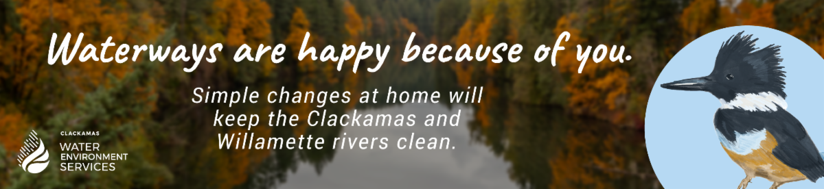 Banner - Waterways are happy because of you - link to water education content