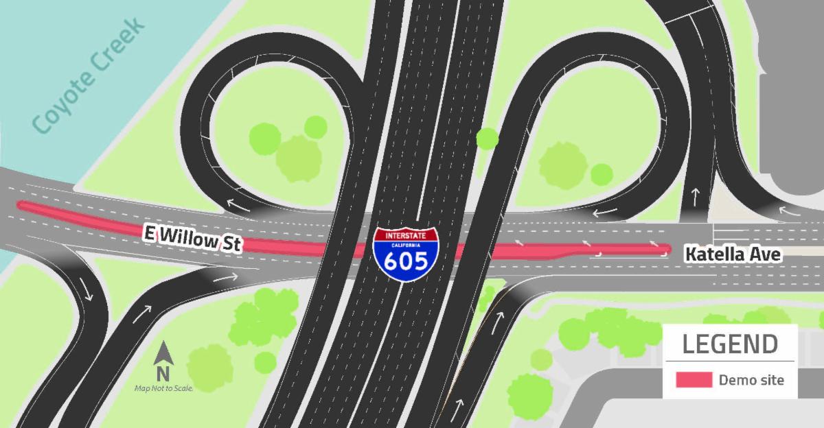 I-605/Katella Avenue Interchange Project – Nighttime Center Median ...