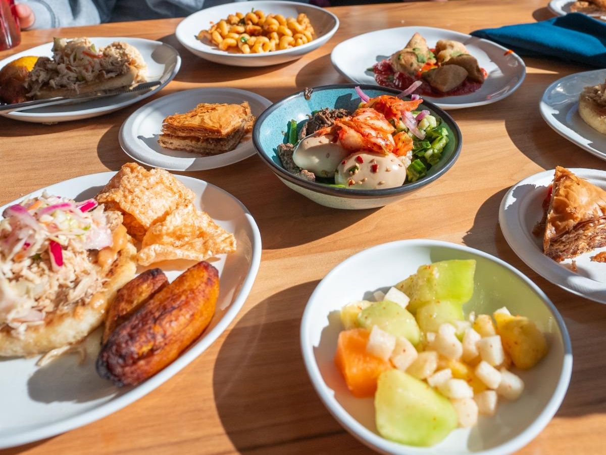 Various dishes of food from latitude restaurant