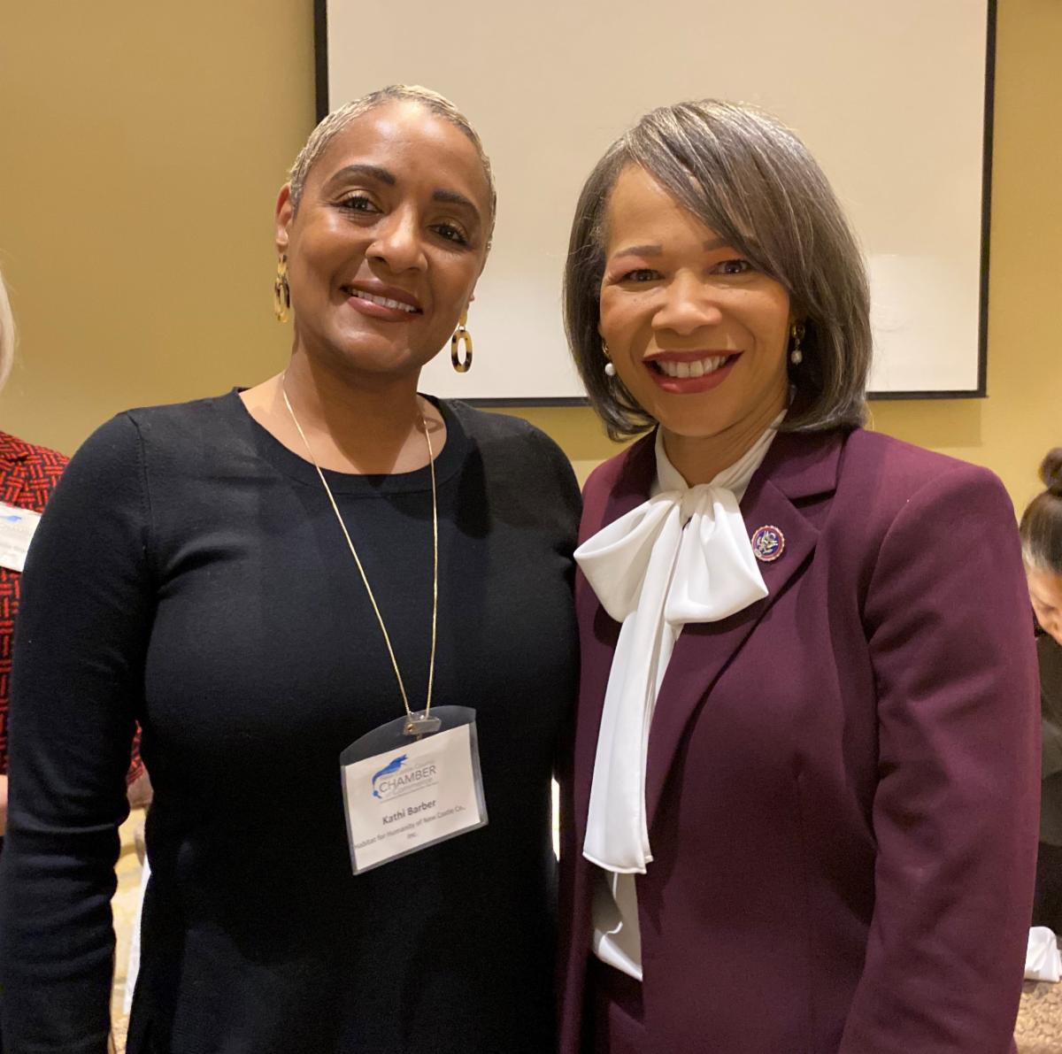 Kathi Barber & Representative Lisa Blunt Rochester