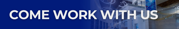 Banner with text 'Come Work With Us' over background of downtown Boynton Beach buildings.