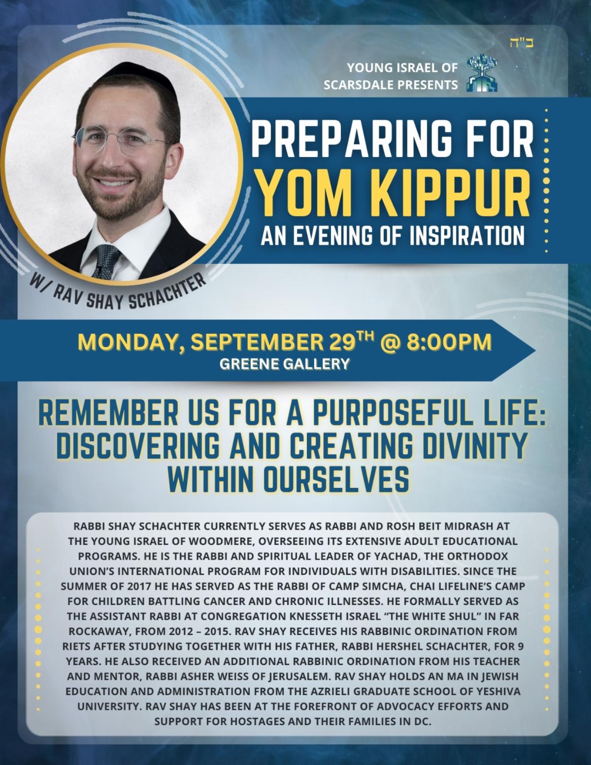 Young Israelight - Vayeilech - Shabbat Shuva - 5785