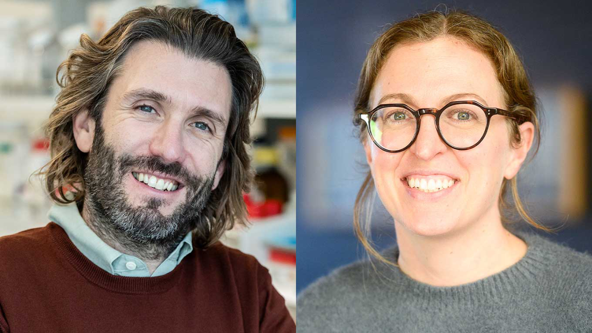 A side-by-side photo showing headshots of the 2026 Bowes Award recipients Daniele Canzio and Balyn Zaro.