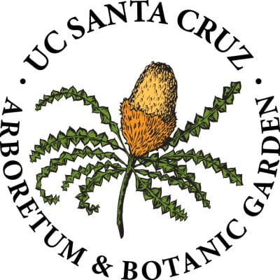 University of California Santa Cruz Arboretum & Botanical Garden logo showing an illustrated Banksia branch with flower