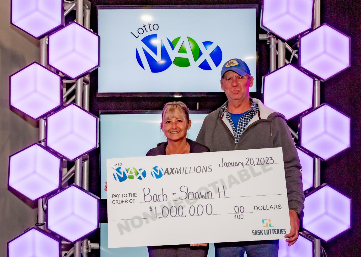 Saskatchewan's newest millionaires Shawn and Barb Heaver