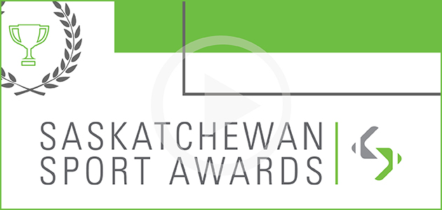 A screenshot with a play button that links to the Saskatchewan Sport Awards reveal video on YouTube.