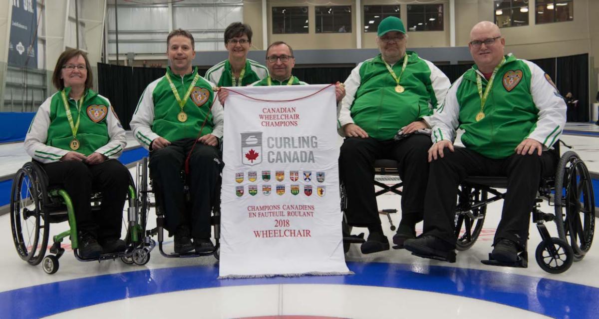 Gil Dash and the Saskatchewan wheelchair curling team
