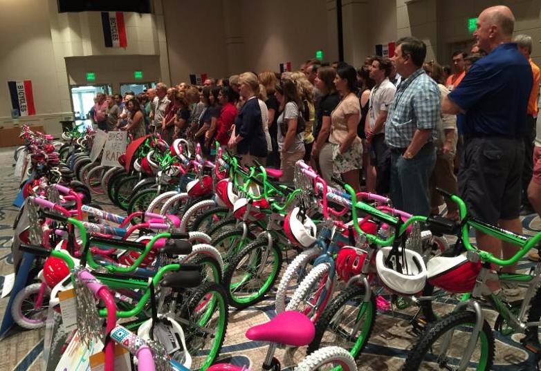 Bike Building for kids in need in Austin Texas