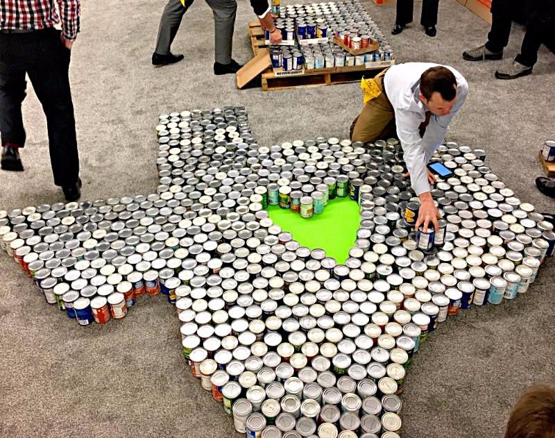 TexasCSR TeamBuilding Can Goods