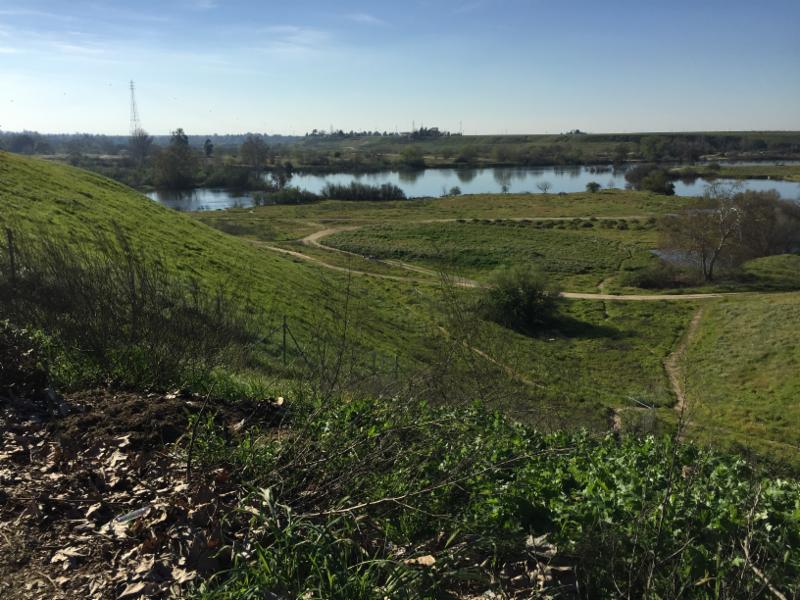 Photo from March 2017 showing landfill partly inundated