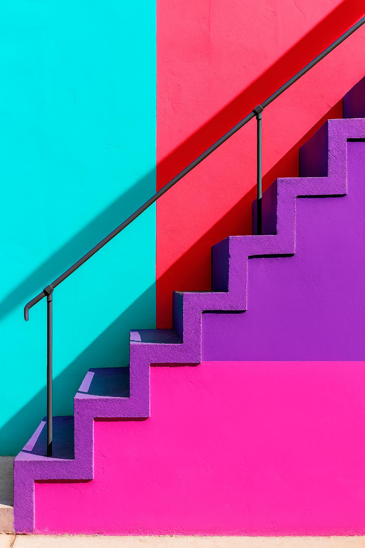 Colorful stairs