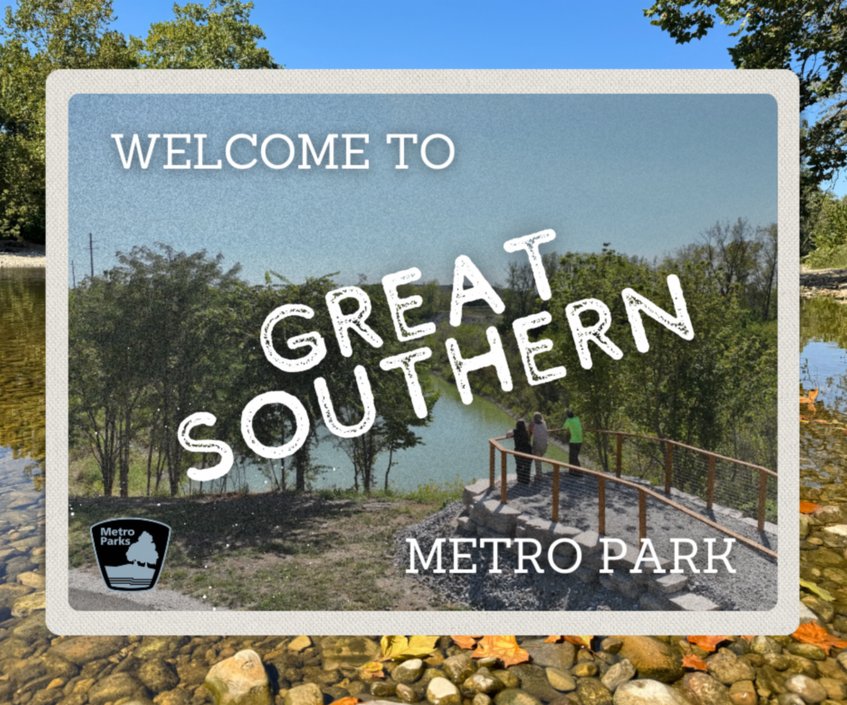 Graphic that says Welcome to Great Southern Metro Park. Event details in caption.