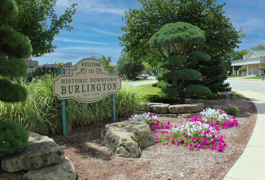 City of Burlington WI downtown