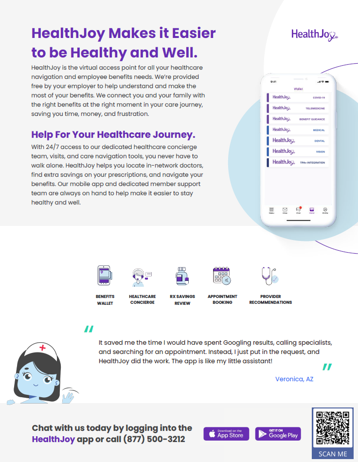 Person Using Healthjoy App The Wire - August 2024