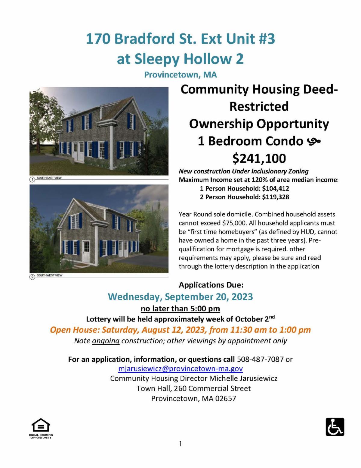Housing Ownership Opportunities in Brewster and Provincetown