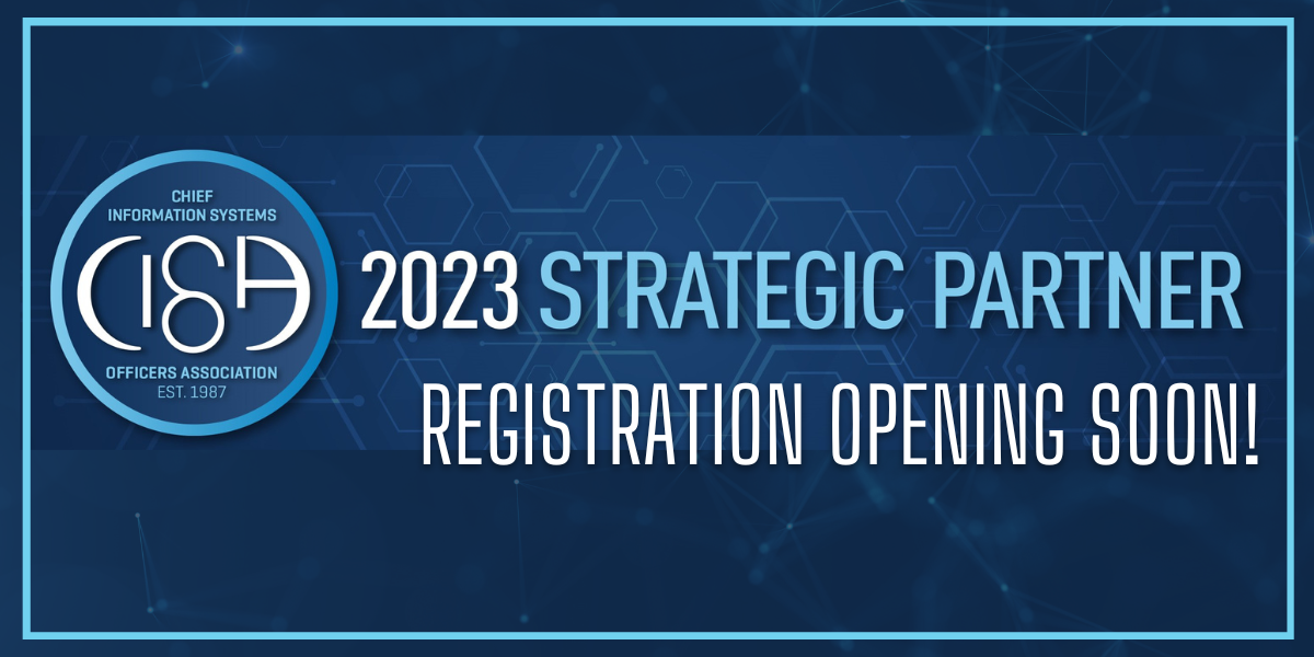 CISOA 2023 Partners in Education ANNOUNCEMENT of Strategic Partner