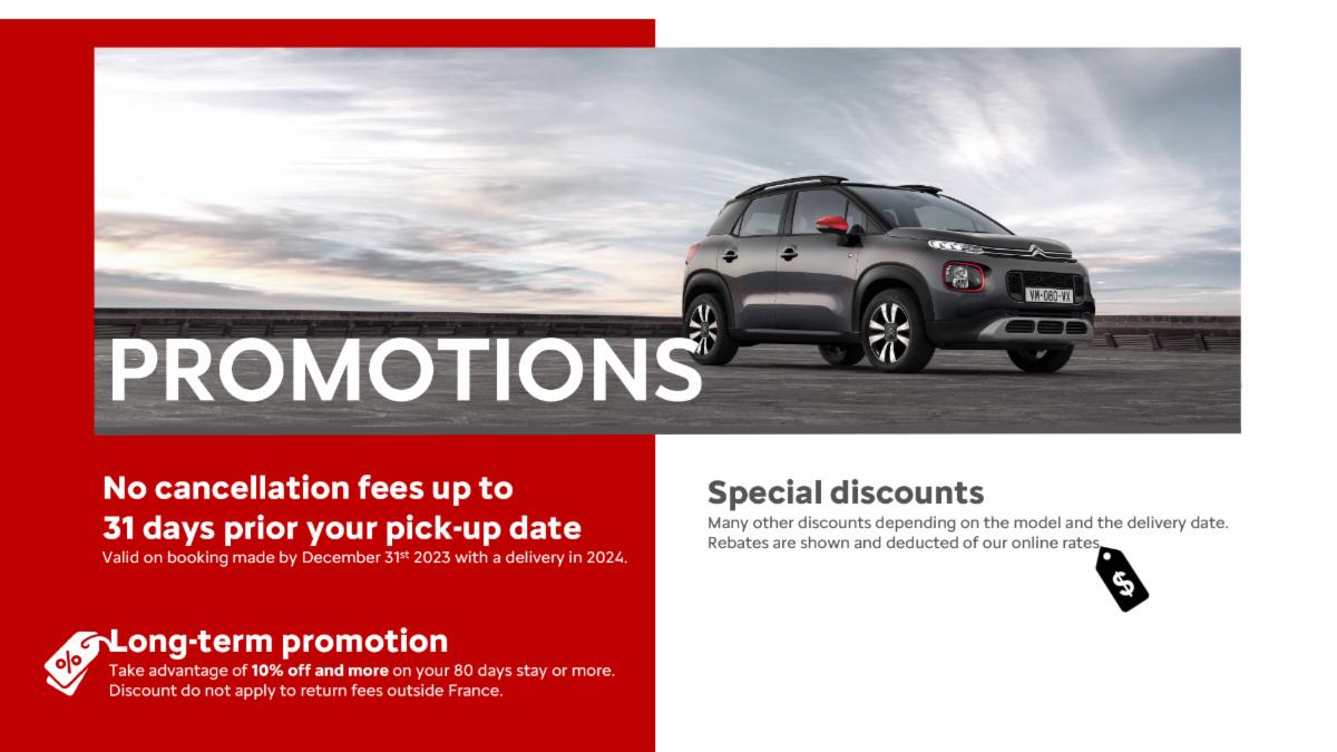 Citroën Car leasing in Europe 2024 prices are out ! Book now your car