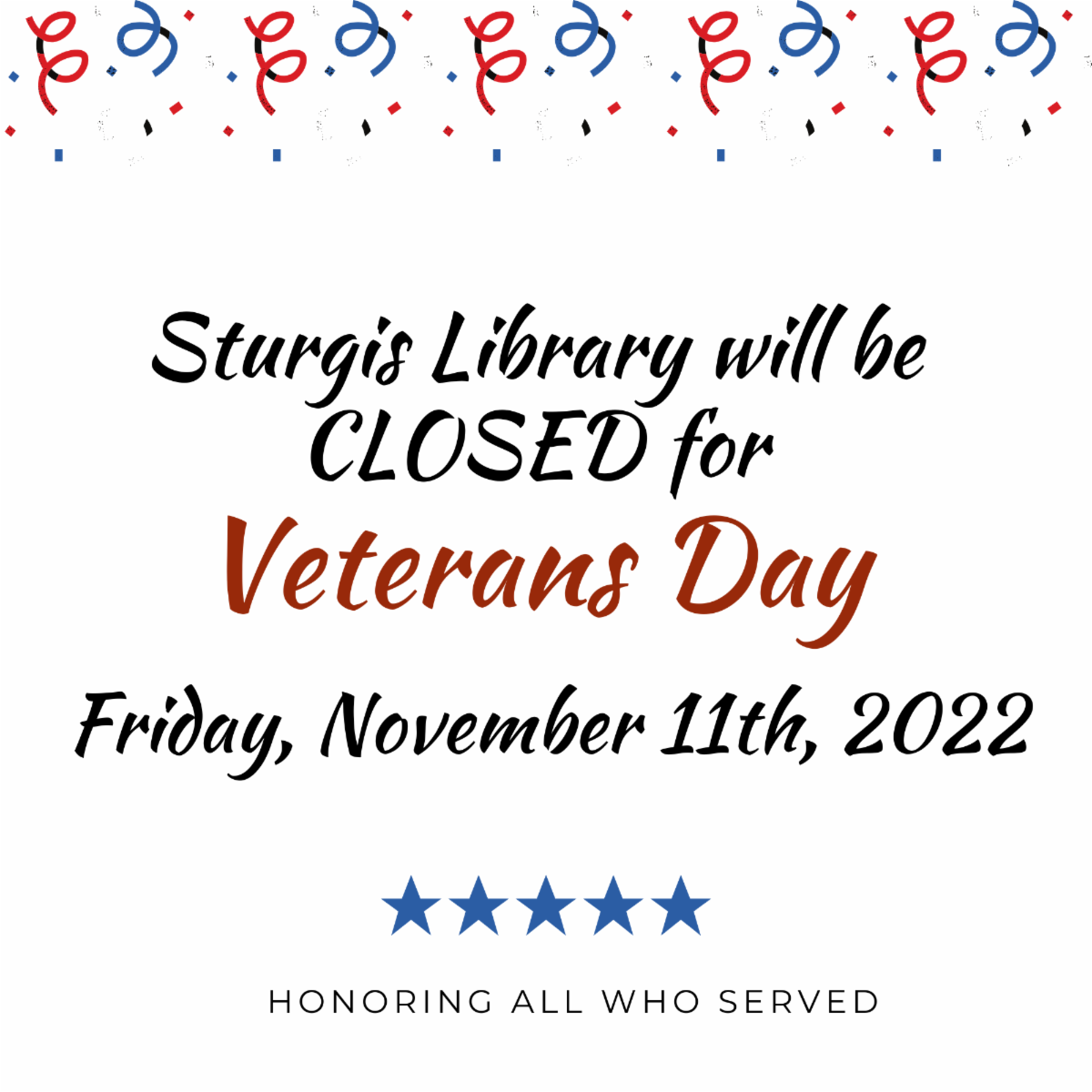 November 2022 Sturgis Library