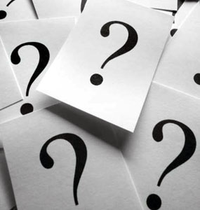 question marks