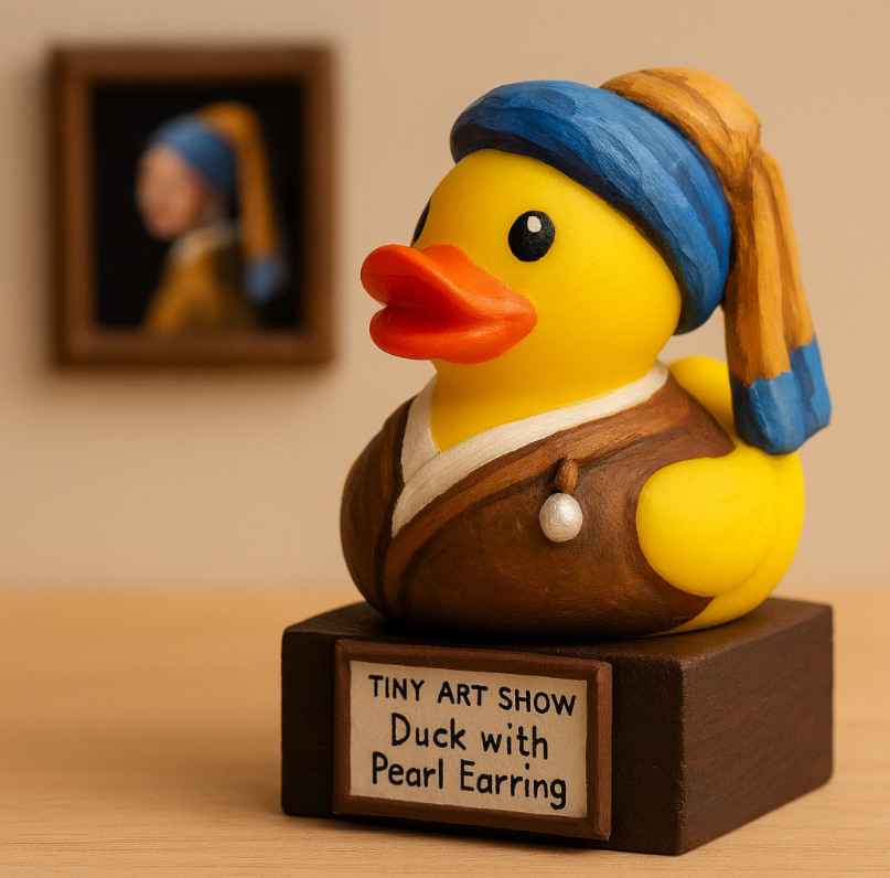 Tiny Art Show Rubber Duck Art