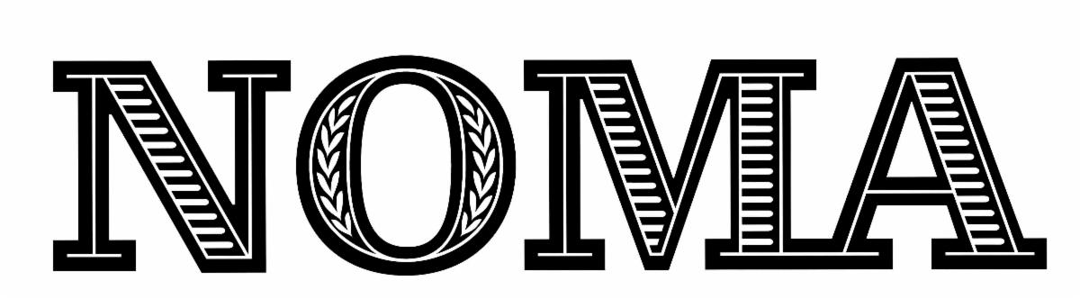 The letters NOMA in all caps, the logo of the New Orleans Museum of Art
