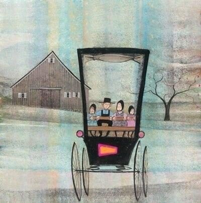 Ride to School by P. Buckley Moss