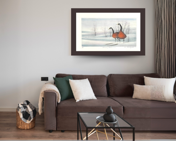 A Snowy Morning in the Valley Space