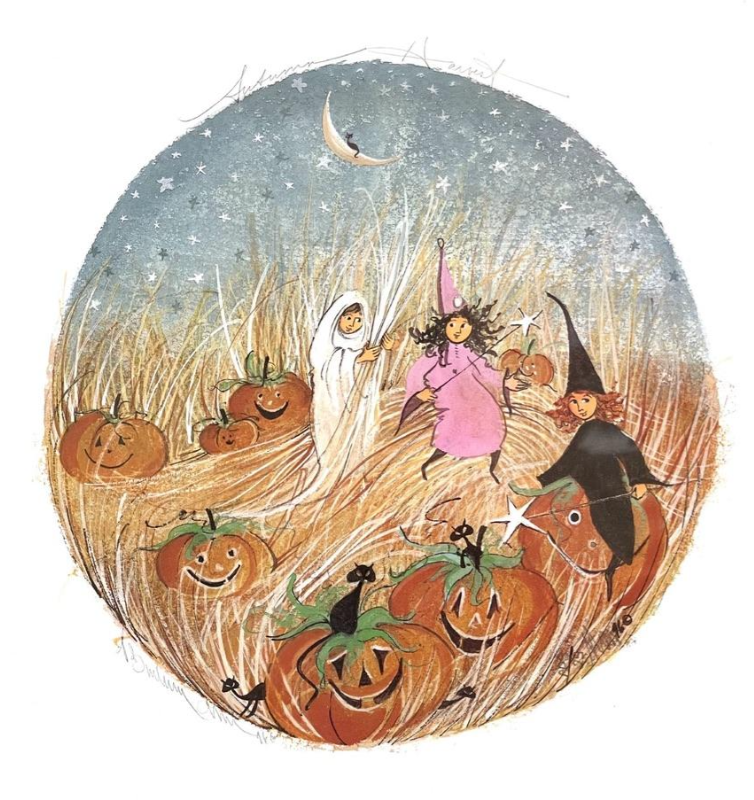 Autumn Harvest Artist Proof by P. Buckley Moss