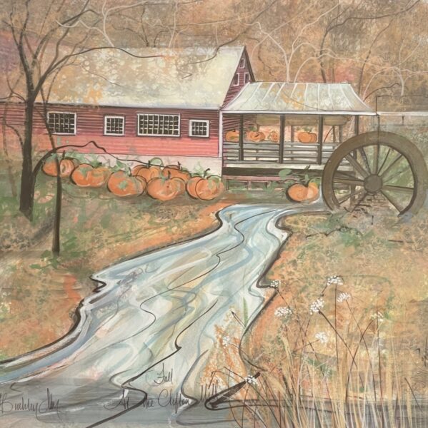 Fall at the Clifton Mill by P. Buckley Moss