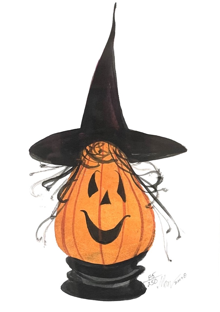 Jack-O-Lantern 1 by P. Buckley Moss