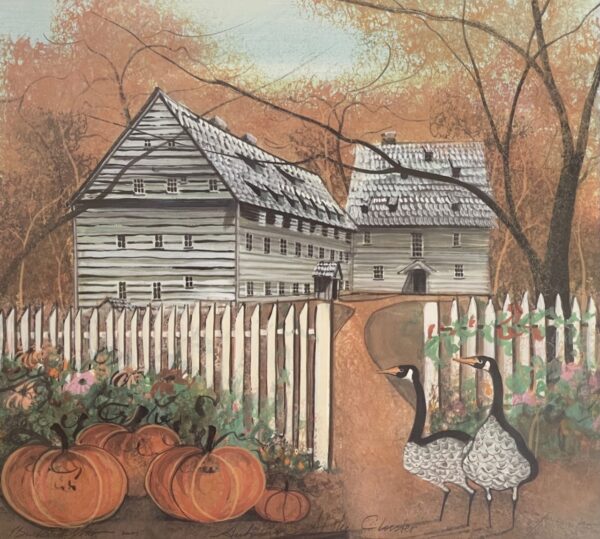 Autumn at the Cloisters by P. Buckley Moss