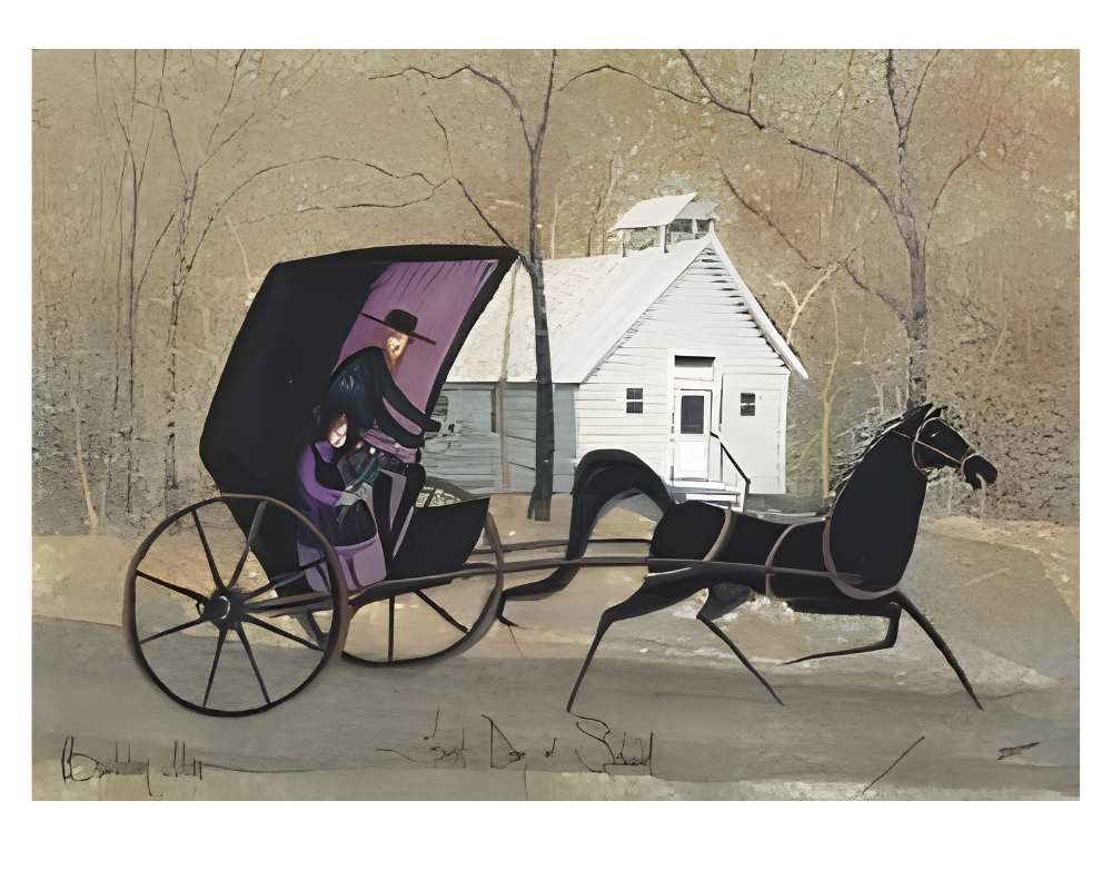 First Day of School by P. Buckley Moss