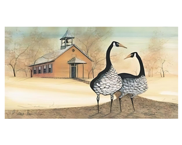 Schoolhouse Visitors by P. Buckley Moss