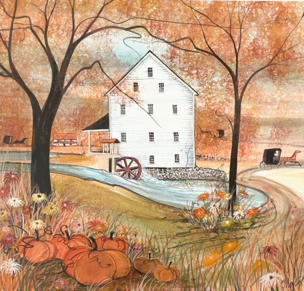 Autumn at Silver Lake Mill by P. Buckley Moss